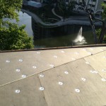 tapered section on flat roof