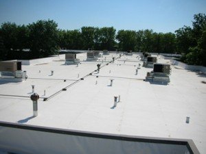 flat roof, van martin roofing, dayton ohio, roof repair