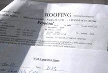 flat roof replacement proposal