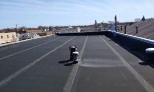 Commercial flat roof replacement Fairborn, Ohio