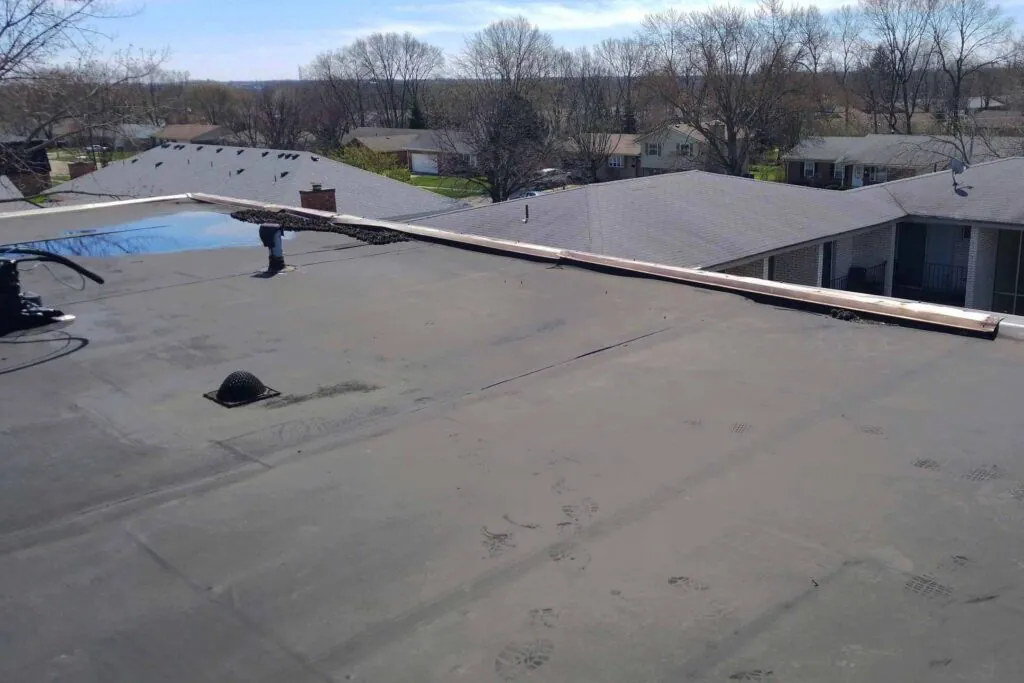 Flat roof replacement in Vandalia, Ohio