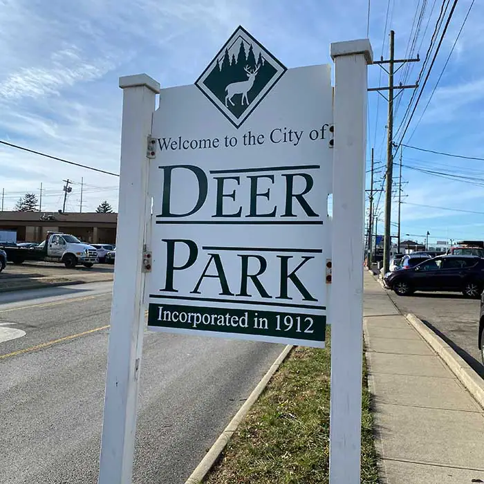 Deer Park Ohio welcome sign