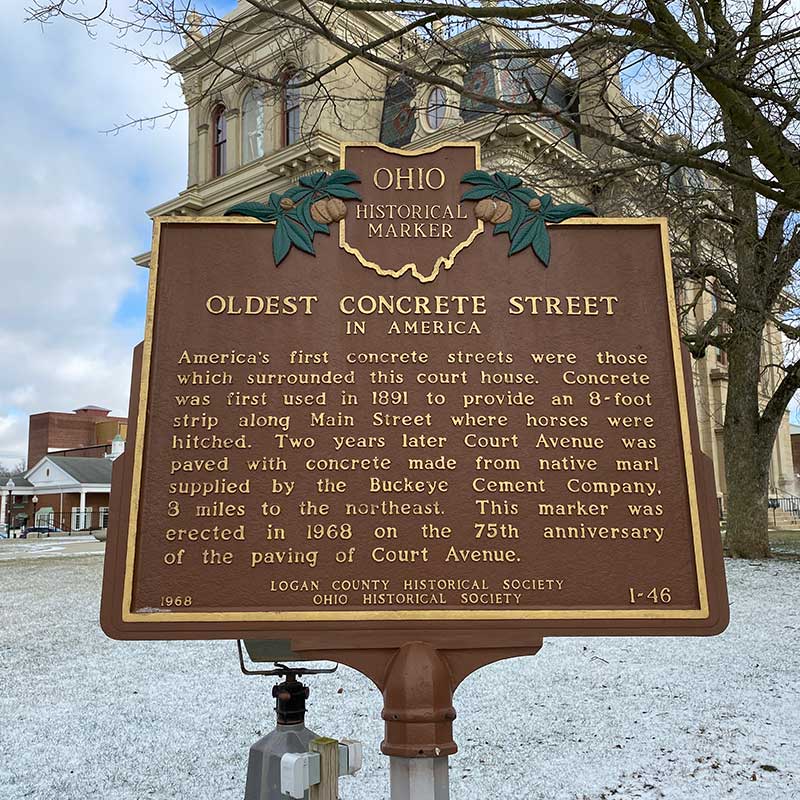 Logan County Ohio Historical Sign