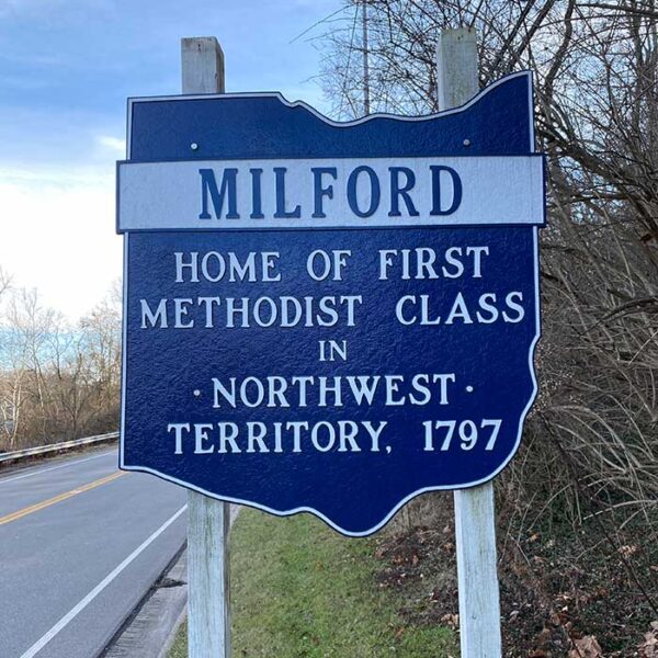 Milford Ohio welcome sign