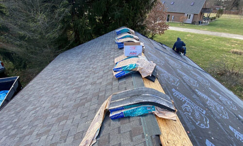 Shingle roof replacement in Montgomery, Ohio