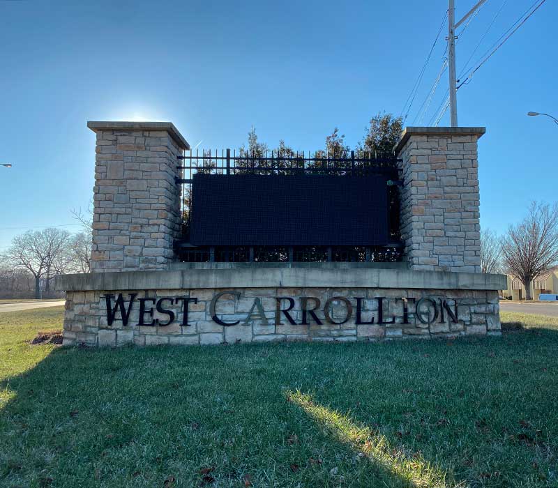 West Carrollton Ohio welcome sign