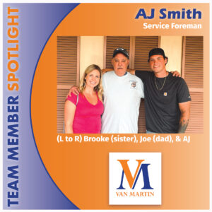 AJ Smith April Team Member Spotlight