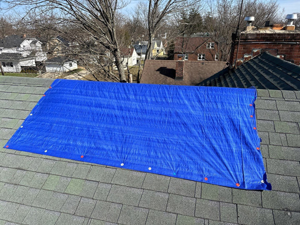 Emergency roof repair in West Chester Ohio