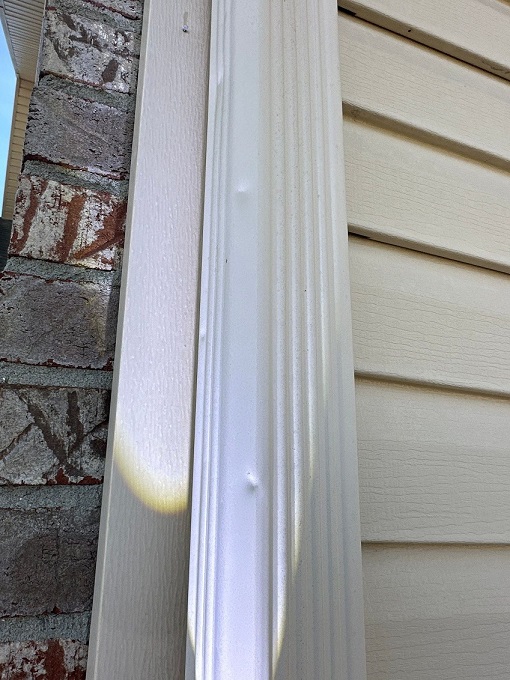 Dents in Downspout in Dayton Ohio
