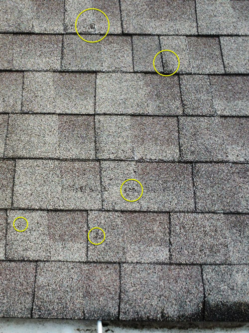 How to spot a hail damaged roof in Dayton