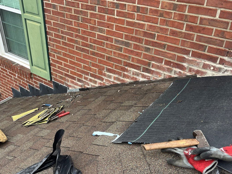 Roof flashing repair in Dayton Ohio