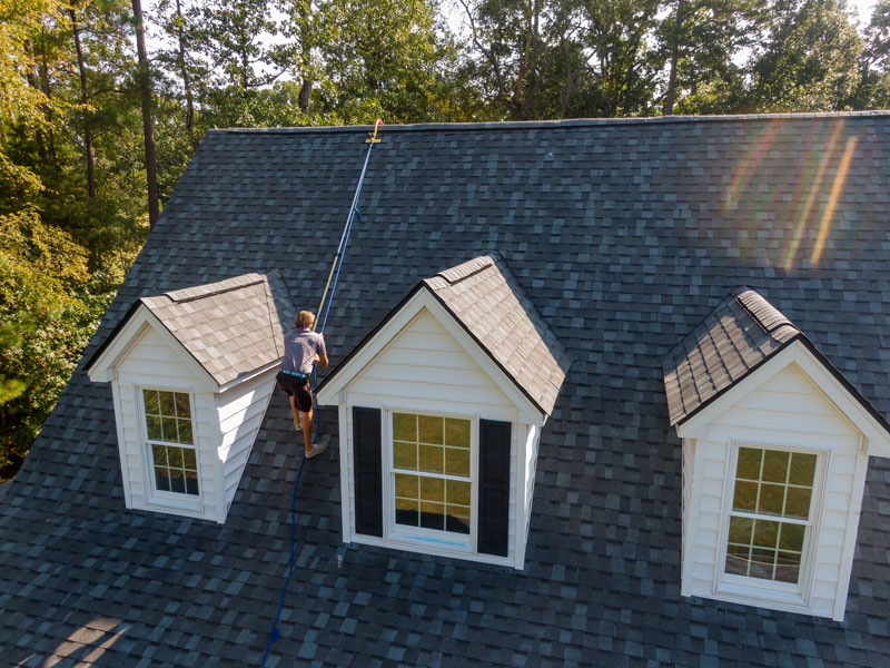 Roof inspection with drone in Dayton Ohio